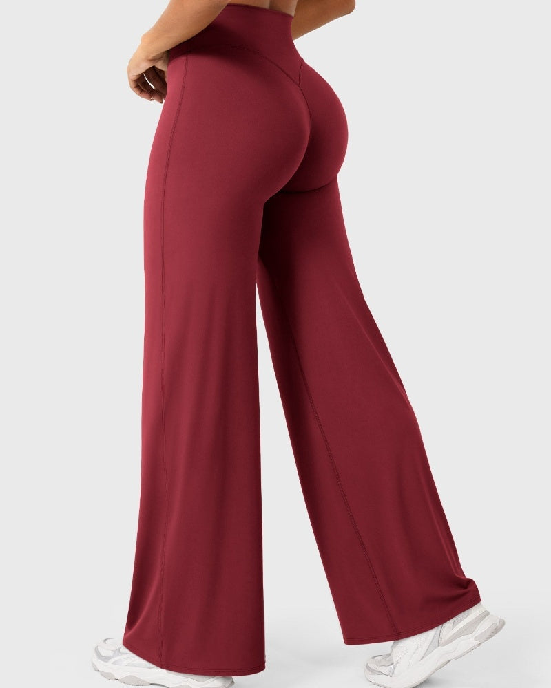 Hugmecurve Leggings High-Waist Straight-Leg No Front Seam Buttery Soft Gym Yoga Pants for Women Fitness Tights