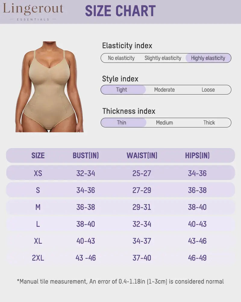 Deep V Camisole Bodysuit Shapewear