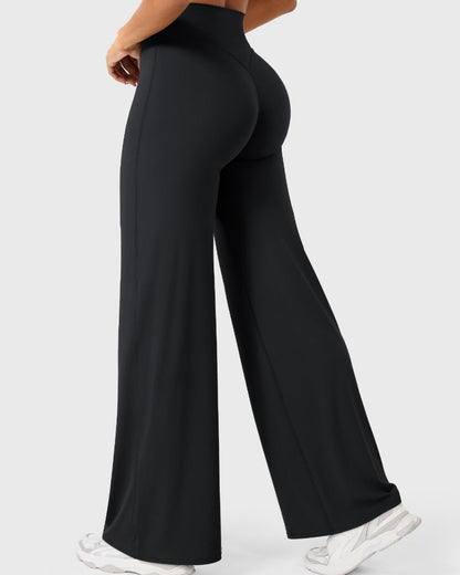 Hugmecurve Leggings High-Waist Straight-Leg No Front Seam Buttery Soft Gym Yoga Pants for Women Fitness Tights