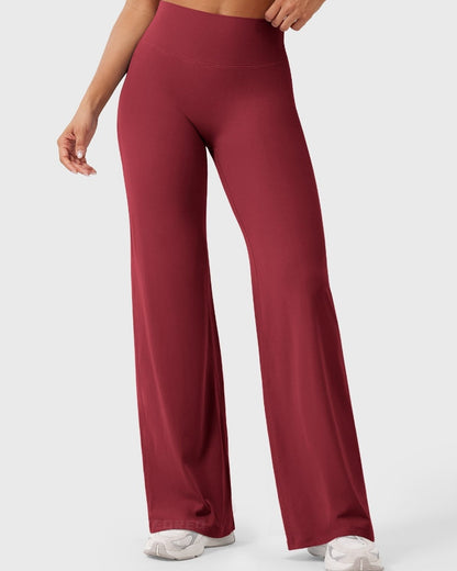 Hugmecurve Leggings High-Waist Straight-Leg No Front Seam Buttery Soft Gym Yoga Pants for Women Fitness Tights