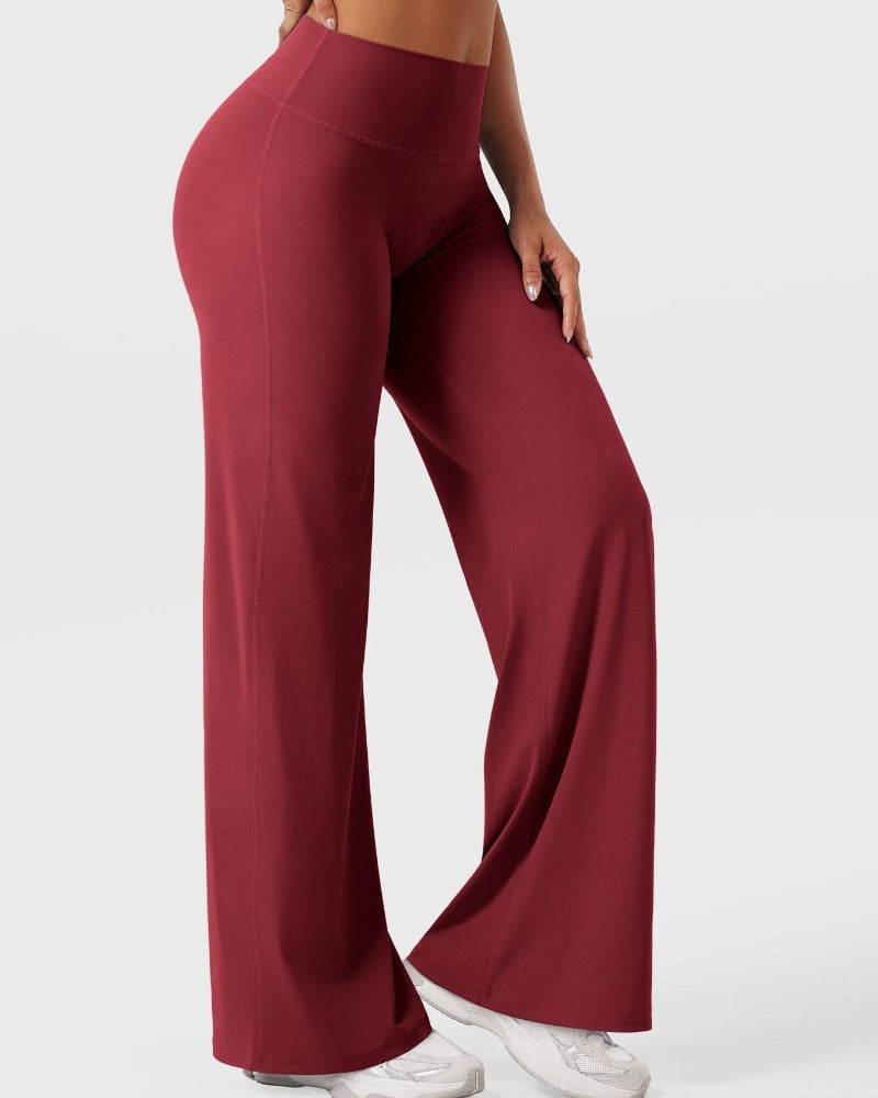 Hugmecurve Leggings High-Waist Straight-Leg No Front Seam Buttery Soft Gym Yoga Pants for Women Fitness Tights