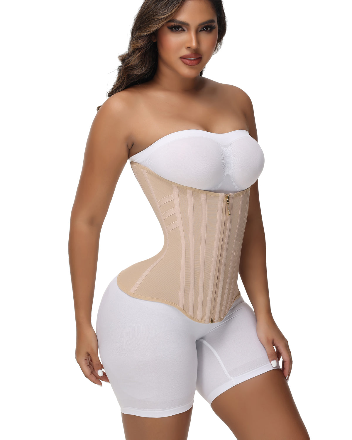 Hugmecurve® Curved Boned Waist Trainer High Compression Tiny Waist Corset