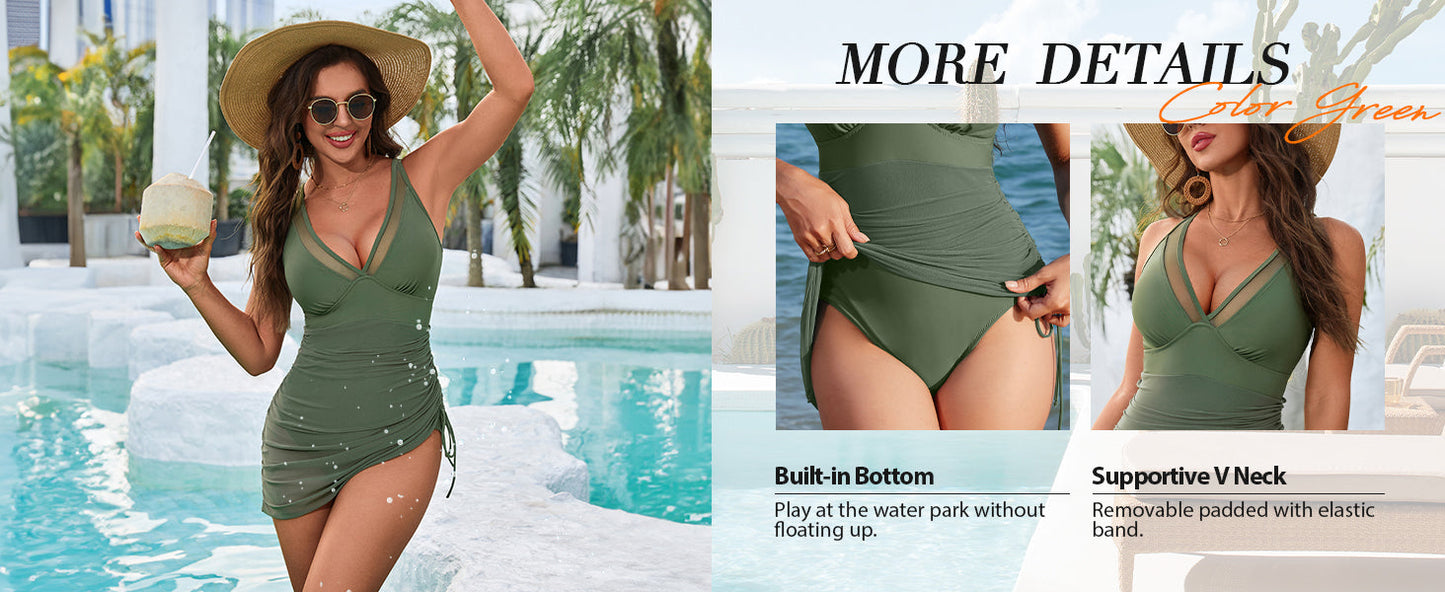 Hugmecurve® Slimming Mesh Sheer Sarong Wraps Bathing Suit
