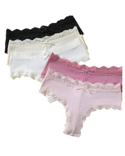 Hugmecurve® Mid-Rise Comfortable Bowknot Pure Cotton Crotch Briefs