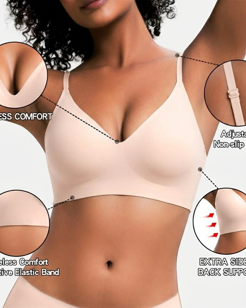 Hugmecurve Comfort Fit Seamless Wireless Bra