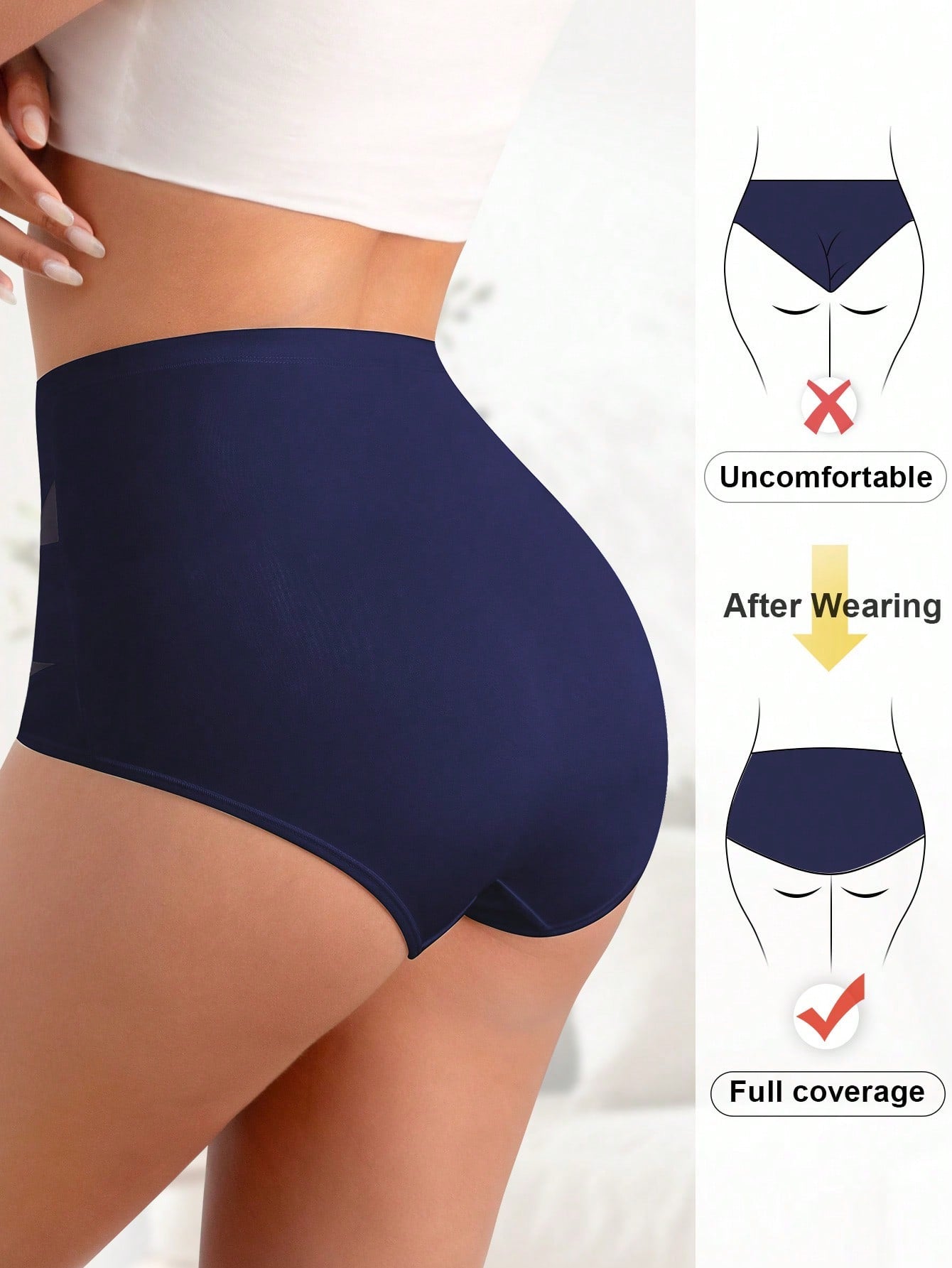 Hugmecurve® Cross high waist tummy control comfortable briefs