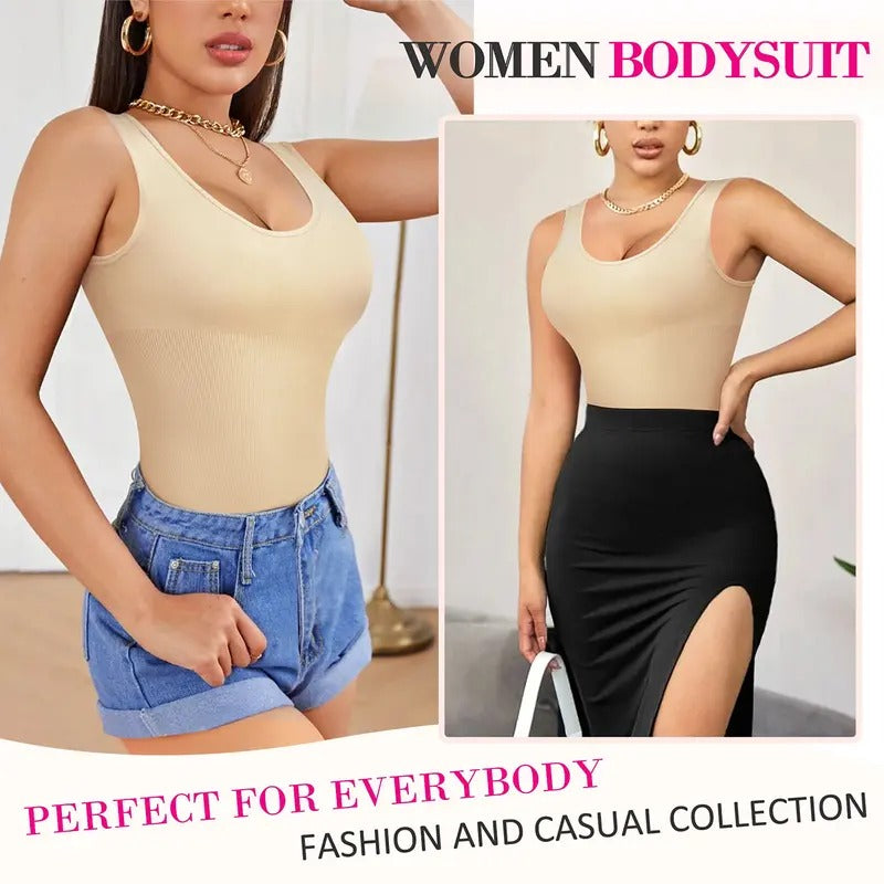 Hugmecurve® Smoothing Seamless Tank Top Bodysuit Tummy Control Shapewear