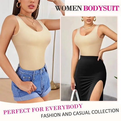 Hugmecurve® Smoothing Seamless Tank Top Bodysuit Tummy Control Shapewear