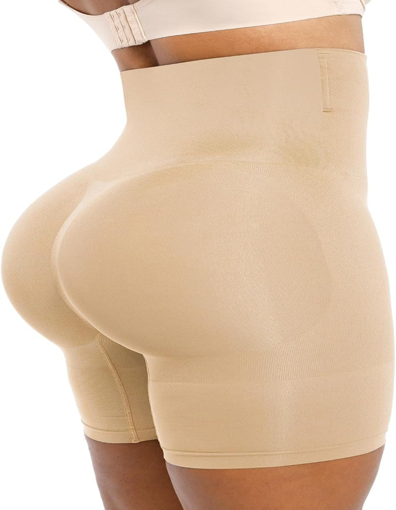 Hugmecurve Shapewear Tummy Control Shorts for Women Seamless High Waisted Body Shaper Thigh Slimming Underwear Girdle
