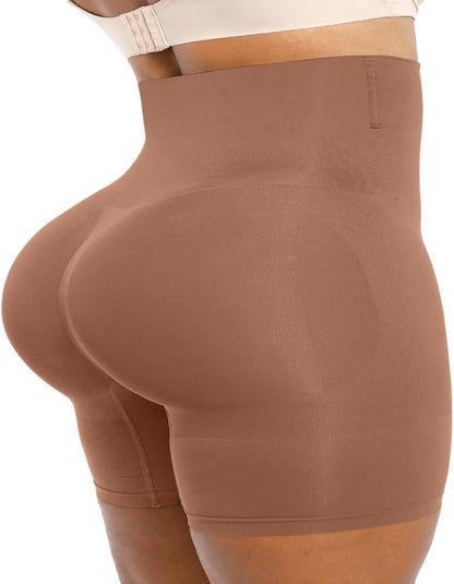 Hugmecurve Shapewear Tummy Control Shorts for Women Seamless High Waisted Body Shaper Thigh Slimming Underwear Girdle