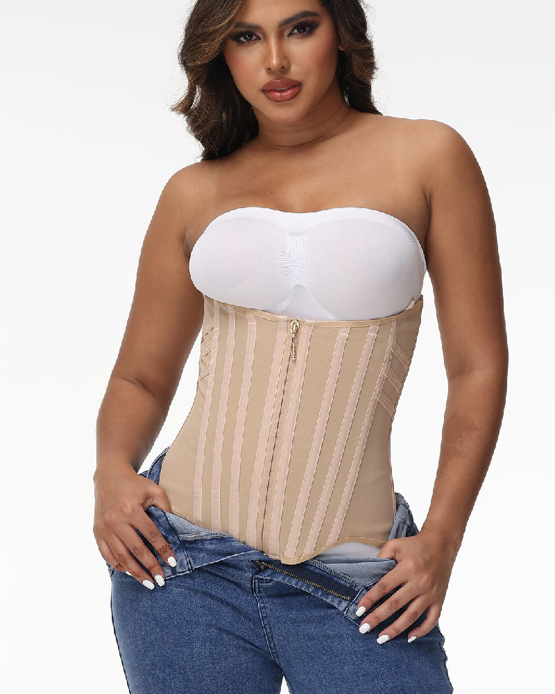 Hugmecurve® Curved Boned Waist Trainer High Compression Tiny Waist Corset