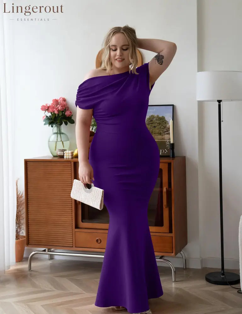 2025 Women’s Elegant Sleeveless Off Shoulder Bodycon Long Formal Party Evening Dress