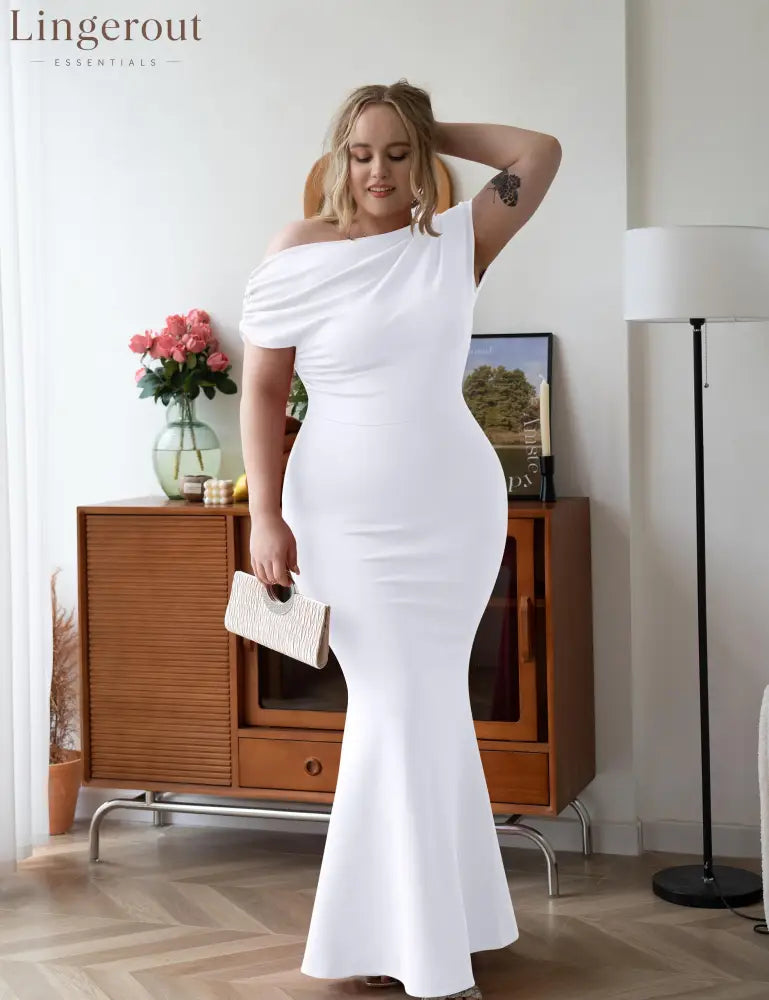 2025 Women’s Elegant Sleeveless Off Shoulder Bodycon Long Formal Party Evening Dress