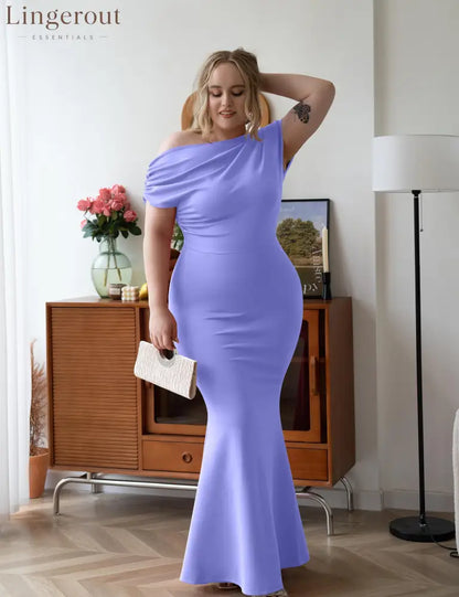 2025 Women’s Elegant Sleeveless Off Shoulder Bodycon Long Formal Party Evening Dress