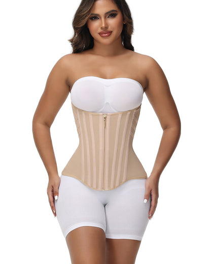 Hugmecurve® Curved Boned Waist Trainer High Compression Tiny Waist Corset