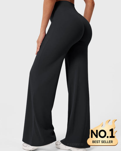 Hugmecurve Leggings High-Waist Straight-Leg No Front Seam Buttery Soft Gym Yoga Pants for Women Fitness Tights