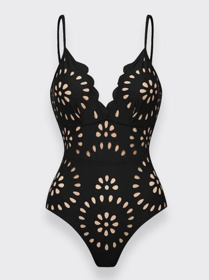 Hugmecurve® Flower Hollow One Piece Swimsuit and Skirt