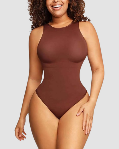 Hugmecurve® Crew Neck Sleeveless Sculpting Bodysuit Shapewear