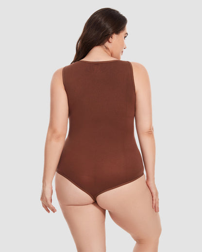 Hugmecurve® Crew Neck Sleeveless Sculpting Bodysuit Shapewear