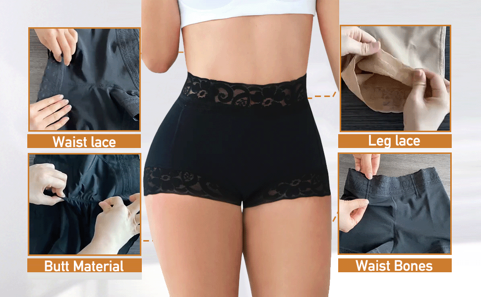 Women Classic Lace Butt Lifter Panty Smoothing Brief - Daily Wear