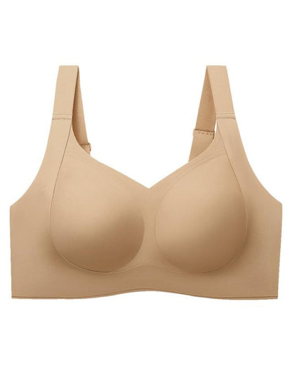 Hugmecurve Women Wireless Push Up Jelly Bra Supportive Seamless Bras
