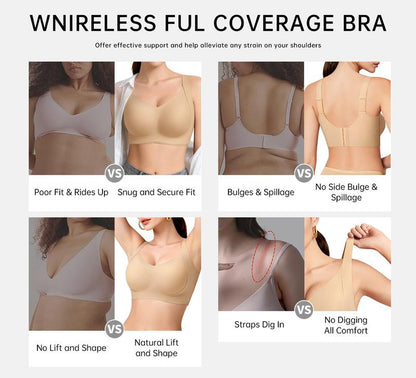 Hugmecurve Women Wireless Push Up Jelly Bra Supportive Seamless Bras
