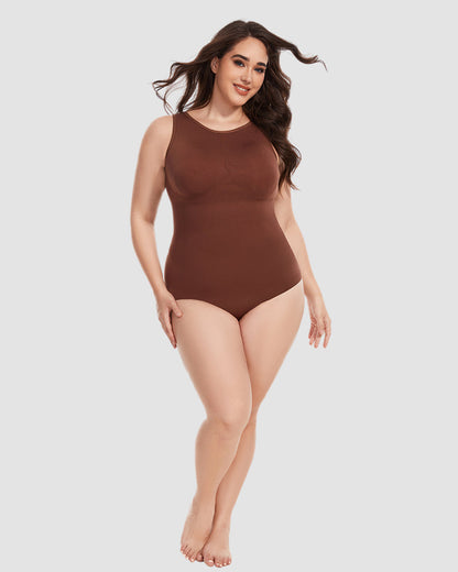 Hugmecurve® Crew Neck Sleeveless Sculpting Bodysuit Shapewear