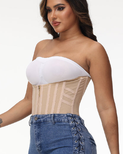 Hugmecurve® Curved Boned Waist Trainer High Compression Tiny Waist Corset