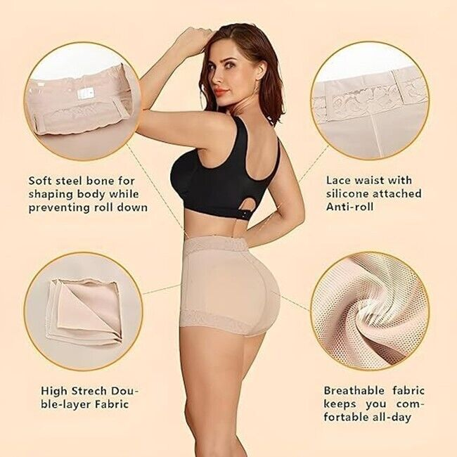 Women Classic Lace Butt Lifter Panty Smoothing Brief - Daily Wear