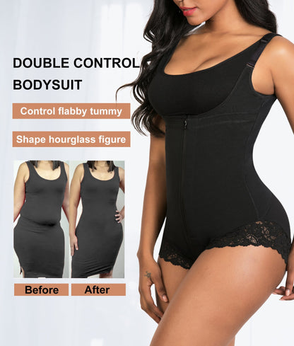 Hugmecurve® Shapewear for Women Tummy Control Fajas Colombianas Open Bust Body Shaper Slimmer Bodysuit