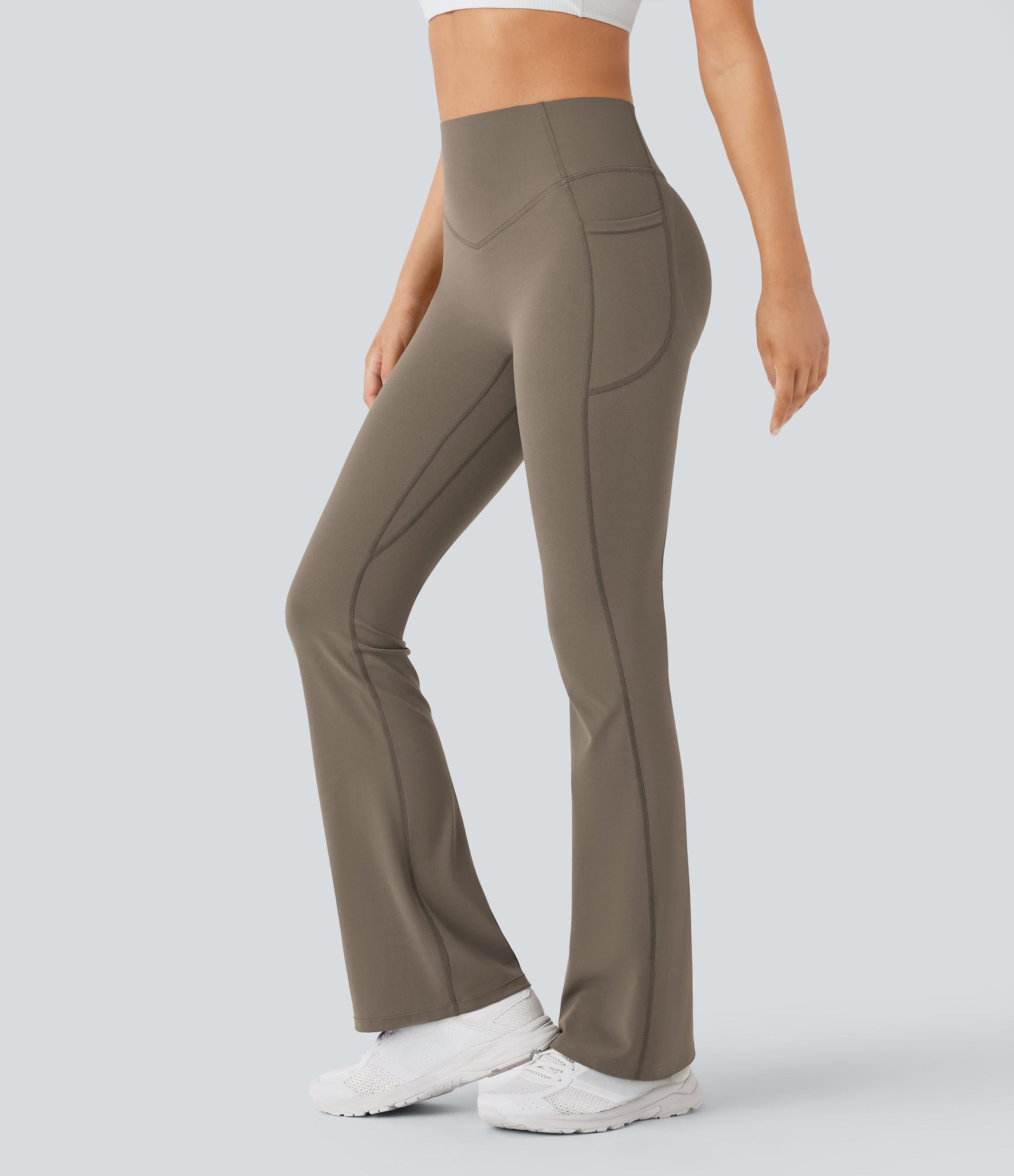 Slimming High-Waist Yoga Leggings with Pockets