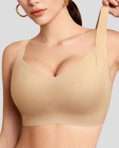 Hugmecurve Women Wireless Push Up Jelly Bra Supportive Seamless Bras