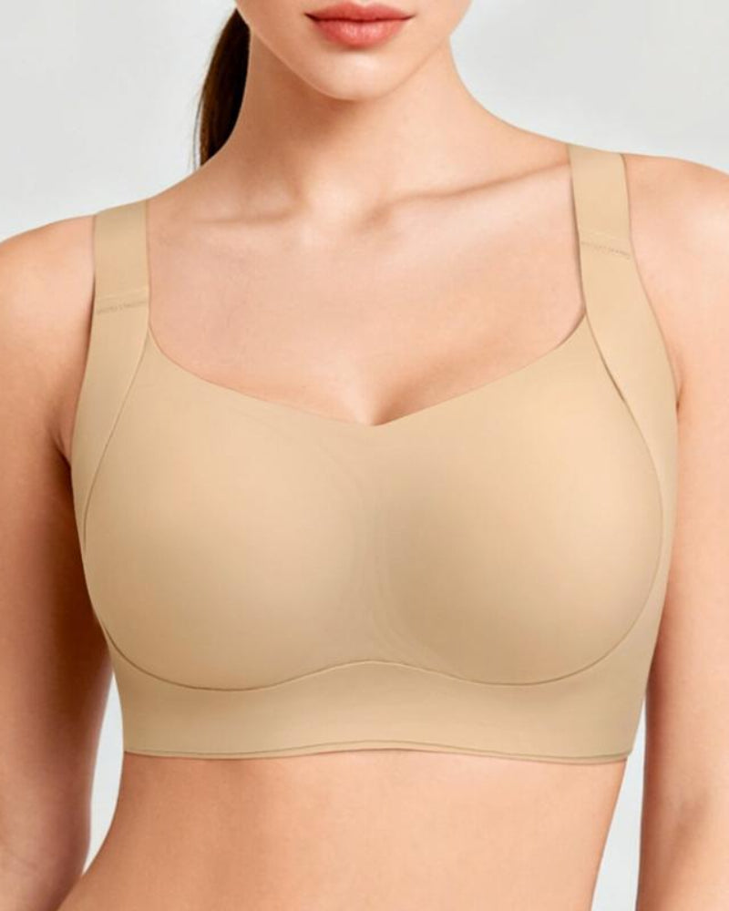 Hugmecurve Women Wireless Push Up Jelly Bra Supportive Seamless Bras