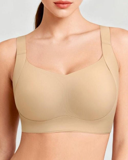 Hugmecurve Women Wireless Push Up Jelly Bra Supportive Seamless Bras