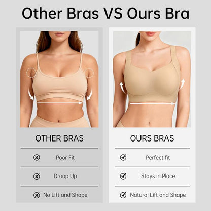 Hugmecurve Women Wireless Push Up Jelly Bra Supportive Seamless Bras
