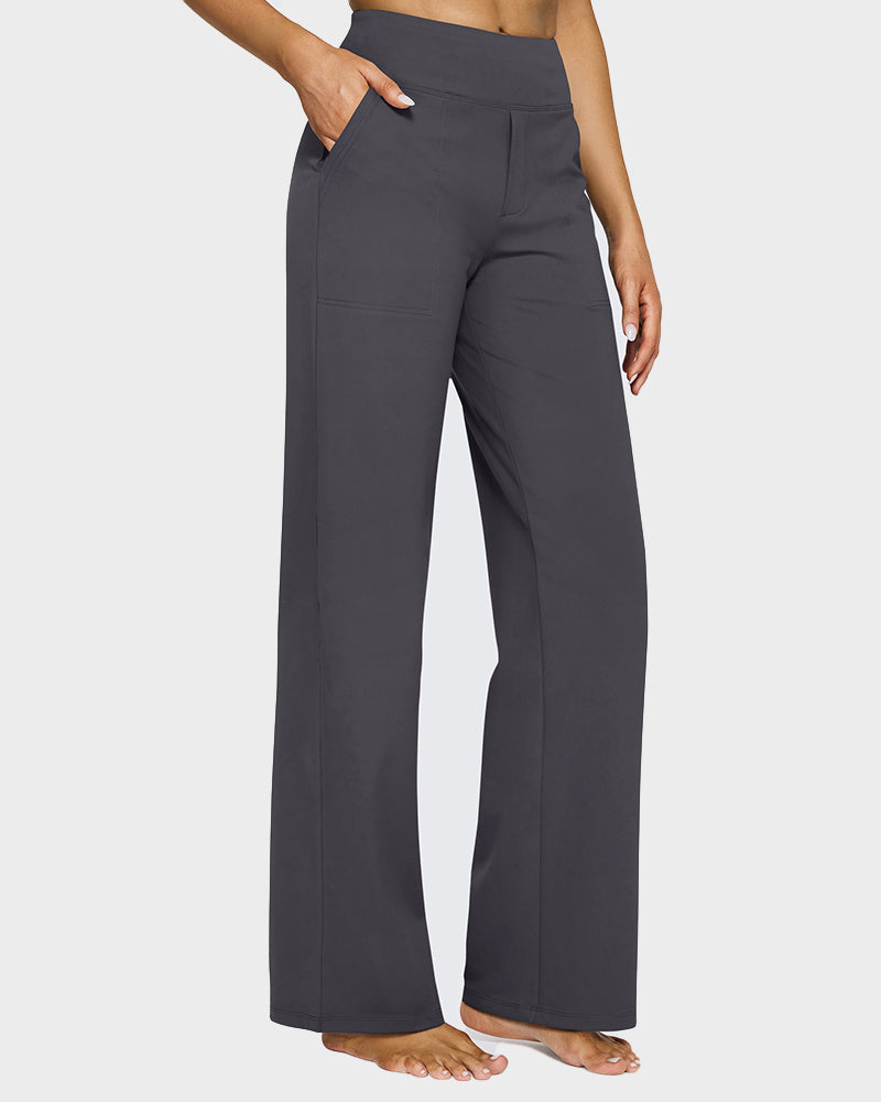 Loose High-Waist Business Wide-Leg Yoga Pants