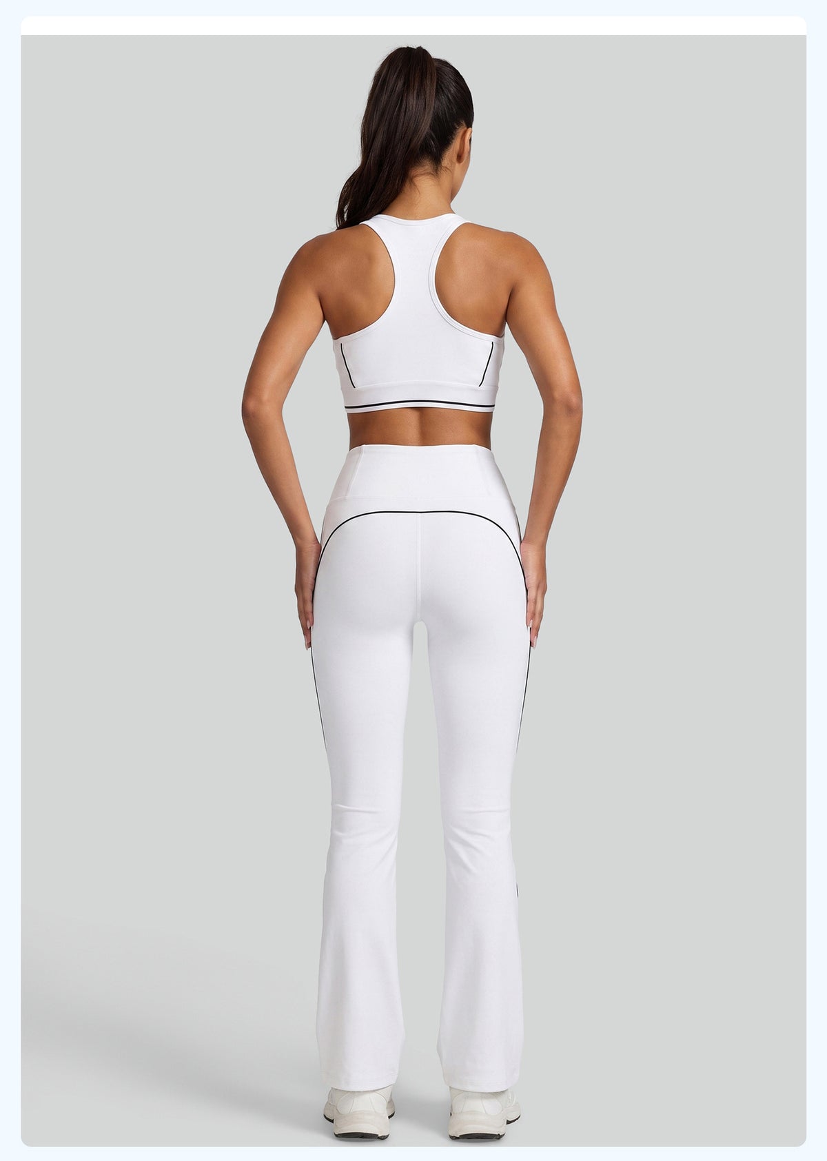 Contrast Piping Racerback Sports Set