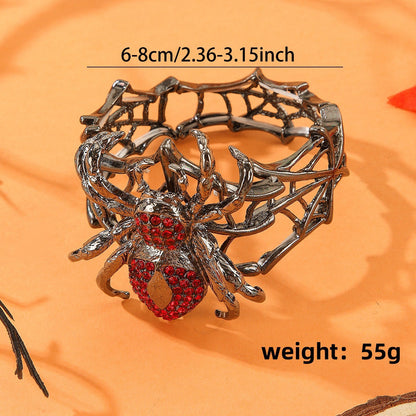Multicolor Crystal Spider Web Cuff Bracelet - 2pcs Black– Save 20% 