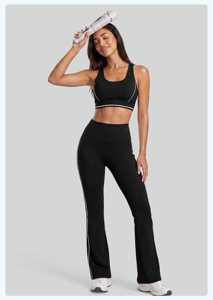 Contrast Piping Racerback Sports Set