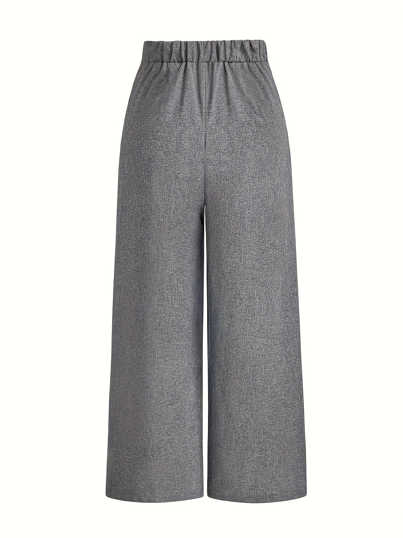 Wrap-Waist Wide-Leg Pants