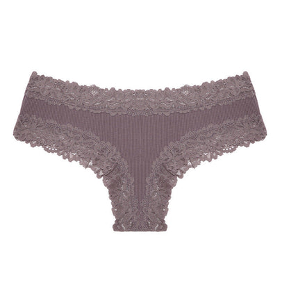 Hugmecurve® Women's Cotton Panties Lace Low Rise Basic Brazilian Bikini Cute Panties