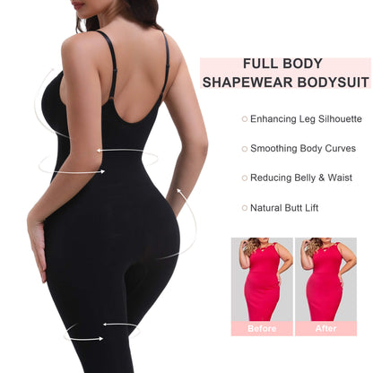 hugmecurve 3-in-1 Seamless Full Body Compression Legging Bodysuit