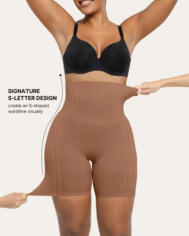 Hugmecurve Shapewear Tummy Control Shorts for Women Seamless High Waisted Body Shaper Thigh Slimming Underwear Girdle