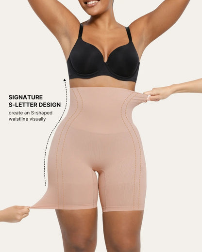 Hugmecurve Shapewear Tummy Control Shorts for Women Seamless High Waisted Body Shaper Thigh Slimming Underwear Girdle
