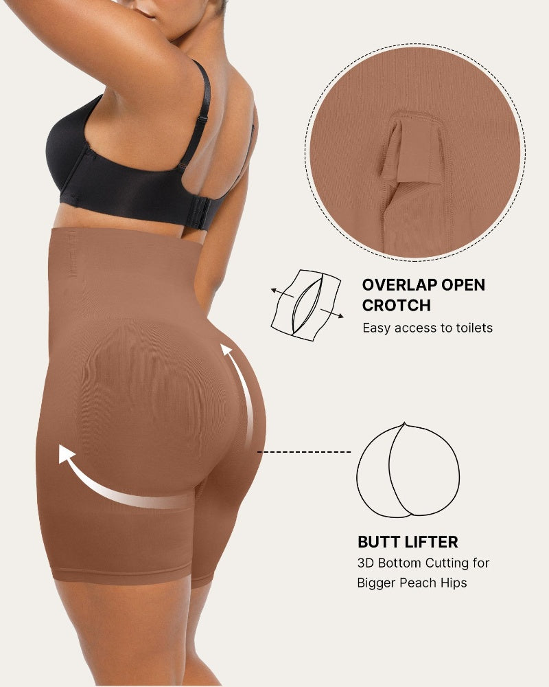 Hugmecurve Shapewear Tummy Control Shorts for Women Seamless High Waisted Body Shaper Thigh Slimming Underwear Girdle