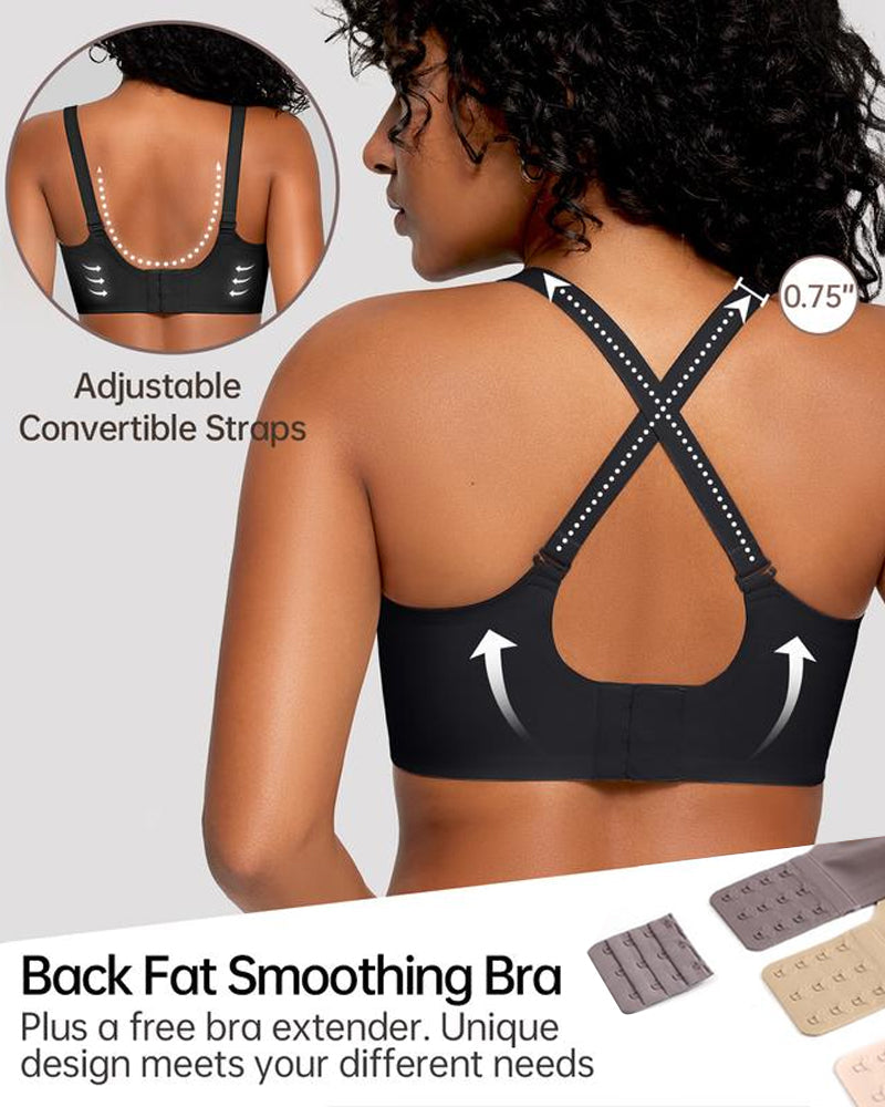Hugmecurve Soft Full Coverage Scalloped Wireless Jelly Bra