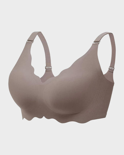 Hugmecurve Soft Full Coverage Scalloped Wireless Jelly Bra