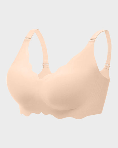 Hugmecurve Soft Full Coverage Scalloped Wireless Jelly Bra