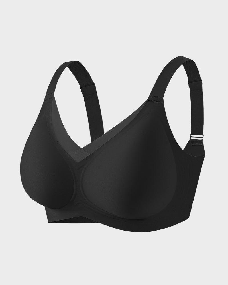 Hugmecurve Womens Wireless Bras V Mesh Comfortable Bralette Supportive