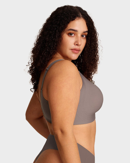 Hugmecurve Womens Wireless Bras V Mesh Comfortable Bralette Supportive